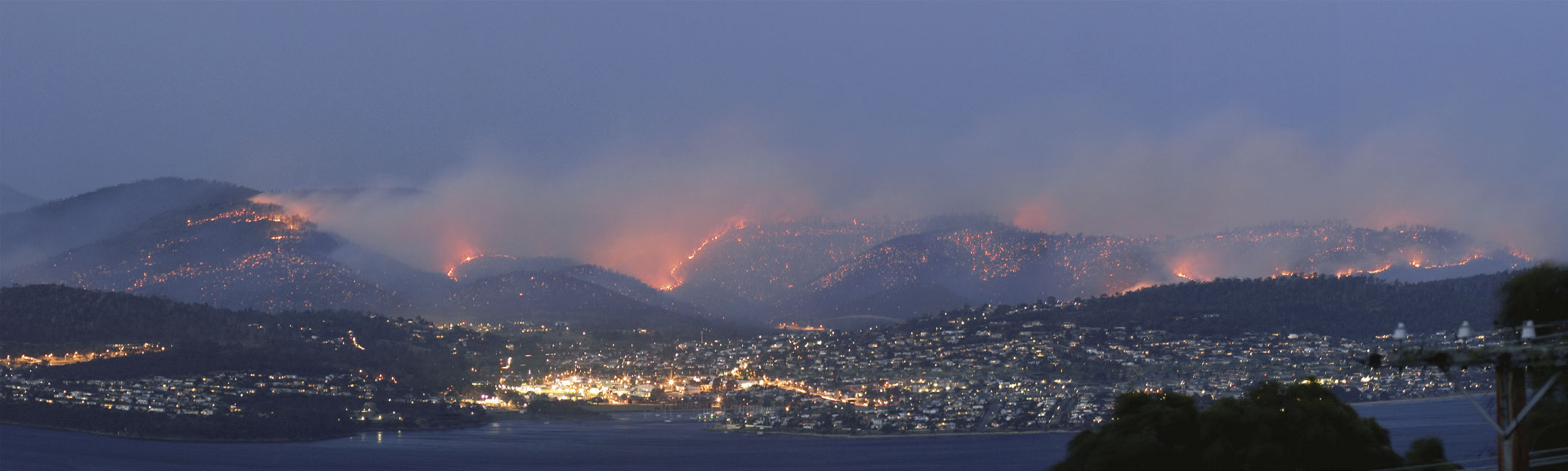 Bushfires in Tasmania